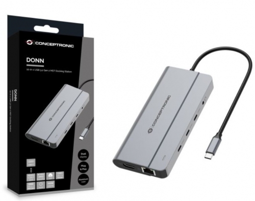 Docking Station Conceptronic DONN34G 10-IN-1 USB 3.2