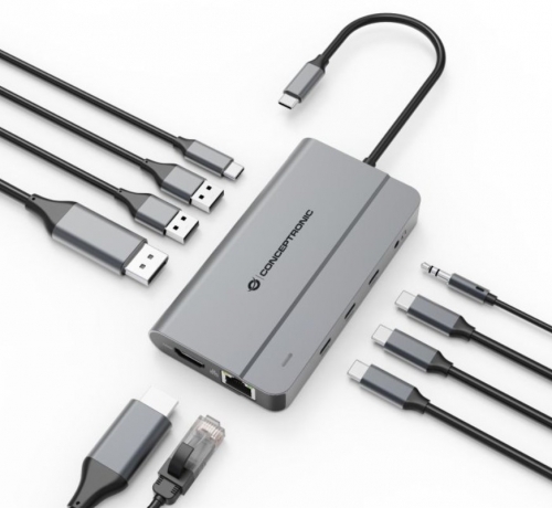 Docking Station Conceptronic DONN34G 10-IN-1 USB 3.2
