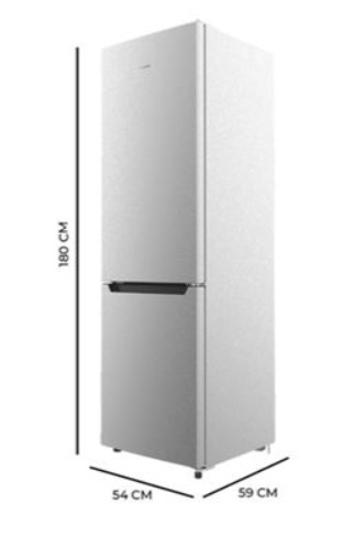 Frigorífico Combinado Cecotec 02436 181x54x59,1 cm 250 L E Aço inoxidável