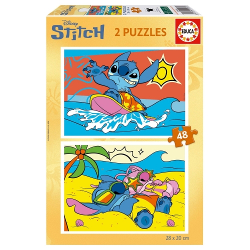 Puzzle Infantil Educa Stitch 2 x 48 Peças
