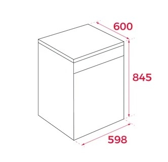 MÁQUINA DE LAVAR LOIÇA TEKA DFS76860WH 14 TALHERES 60CM BRANCO