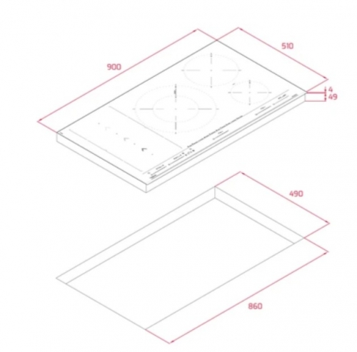 Placa Indução TEKA IBF 95-G1 MSP BM-DE1 Maestro