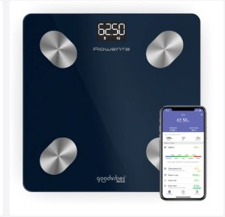 ROWENTA - Balança de Casa de Banho Conectável Goodvibes Life+ 2.0 BR9720F0 | 11.624.001.00030