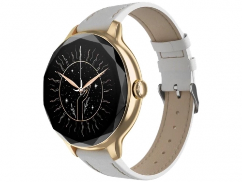 NOISE - Smartwatch Diva Pearl White | wrb-sw-diva-lthr-gld_wht