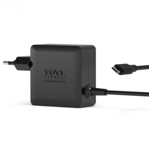 Carregador GaN² USB-C para Portáil Connect 65W - Preto Port Designs 904065CWEU