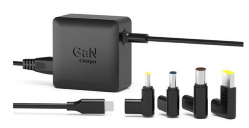 Carregador Port Designs 904065LEEU GaN de 65 W com porta USB-C, preta, para Lenovo