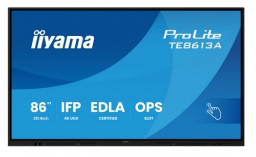 Monitor Profissional 86" iiyama ProLite TE8613A-B2AG 4K UHD