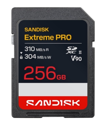 Cartão de Memória SDXC SanDisk Extreme PRO UHS-II V90 256 GB – SDSDXDE-256G-GN4IN