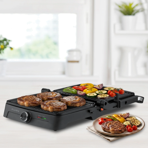 GRELHADOR PLACAS FLAMA 4522FL 2000W HEAT PRO