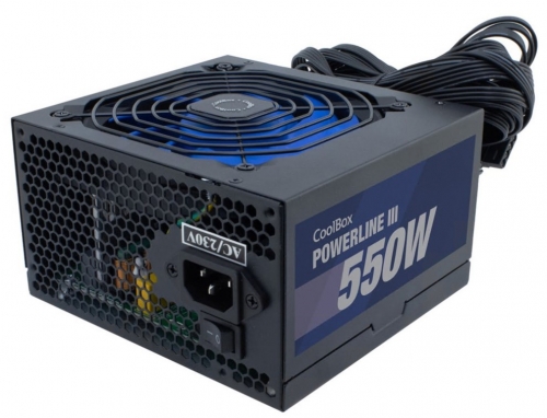 FONTE DE ALIMENTACÃO COOLBOX ATX POWERLINE III 550W 85 EFI , COO-FAPW3-550