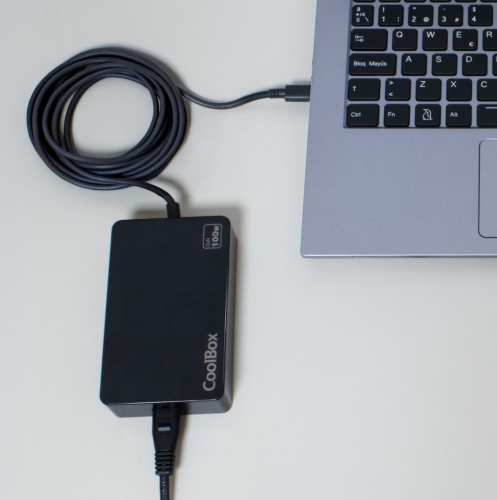 CARREGADOR PORTATIL COOLBOX GAN USB-C 100W , COO-NB100-UC
