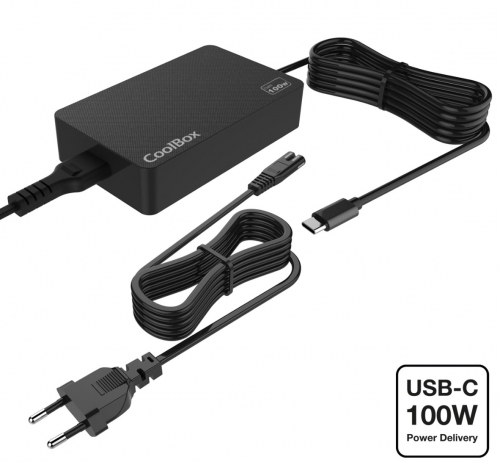 CARREGADOR PORTATIL COOLBOX GAN USB-C 100W , COO-NB100-UC