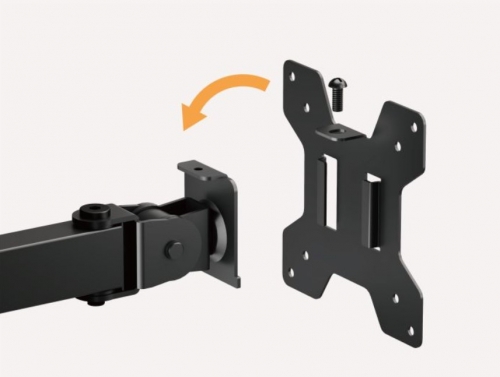SUPORTE DE SECRETÁRIA EQUIP ERGO 650176 – DUAL MONITOR DESK MOUNT – 17" A 32"