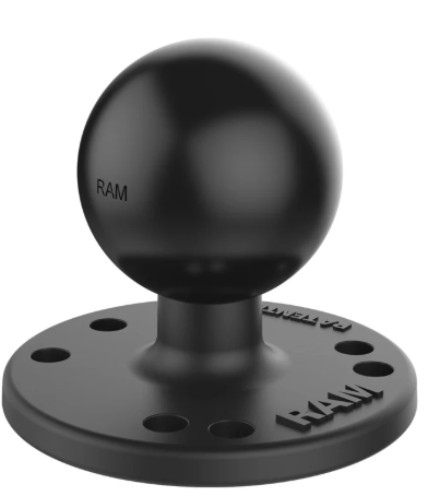 Base de montagem RAM Mounts 2.5" com bola 1" | RAM-202U