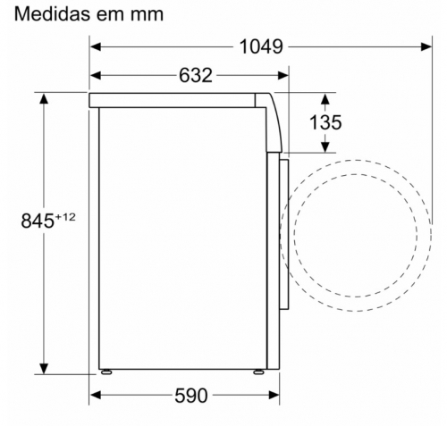 MAQUINA LAVAR ROUPA SIEMENS WM14N20XEP 9KG 1400RPM 60CM