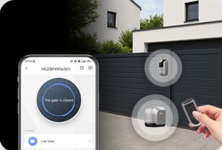 Automatizador Inteligente EZVIZ HG2 600 Pro para Portão de Correr até 600 kg, com Câmara 2K, Wi-Fi HaLow e Kit de Segurança