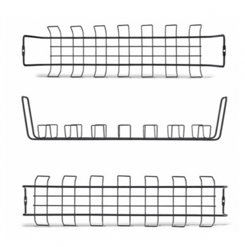 Calha de Gestão de Cabos StarTech.com S1MB-DESK-CABLE-TRAY — para Secretária, Sob a Mesa, 1 m, Preto