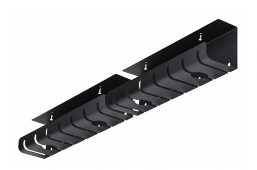 Bandeja de Gestão de Cabos para Secretária StarTech S2MB-DESK-CABLE-TRAY – 2 Unidades, 530 mm, Aço, Preto