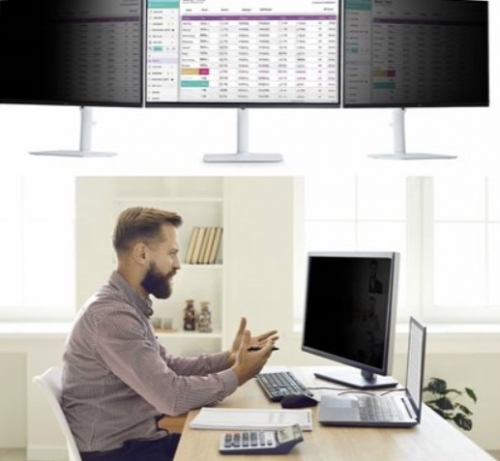 Filtro de Privacidade Magnético StarTech 24M61-PRIVACY-SCREEN – Monitor 24", 16:10, Mate/Brilhante, Redução de Luz Azul