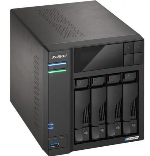 NAS ASUSTOR AS6704T V2 4 Bay NAS Intel Celeron N5105 4GB DDR4 Dual 5GbE Ports 4xM.2 4xSATA