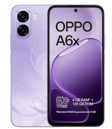 Smartphone OPPO A6x 128GB 4GB - Violet Purple , 631010003844