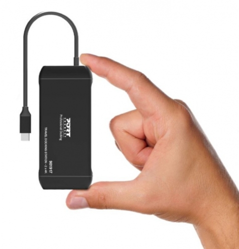Estação de acoplamento móvel 2 x 4K USB-C 7 periféricos 100W Port Desings 901917