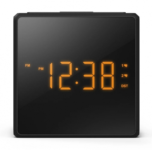 Rádio Despertador Philips TAR4500/10 – FM Digital, Duplo Alarme, Visor LED, USB-C