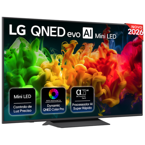 Smart TV LG 65" QNED evo Mini-LED UHD 4K 65QNED81B6A.AE (2026)