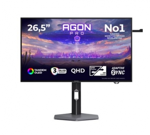 Monitor Gaming AOC AGON PRO AGP277QKDC - 26,5" QHD Tandem W-OLED, 540 Hz, 0,03 ms