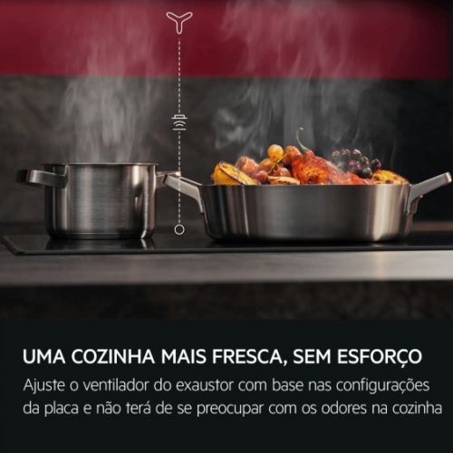 Exaustor de Encastre AEG GE68D6HB – 60 cm | Classe A | Preto