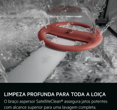 Máquina de Lavar Loiça Encastre AEG GT6200B2SNM - 60 cm, 14 Talheres, Classe B, Motor Inverter e Tecnologia SatelliteClean®