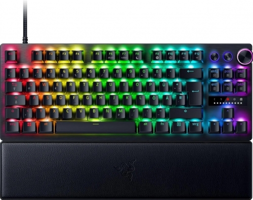 Teclado Gaming Razer Huntsman V3 Pro Low-Profile TKL 8KHz Ótico USB-C RGB - RZ03-05850100-R3M1