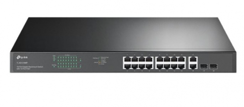 Switch 18 Portas TP-Link JetStream TL-SG1218MP - V116 x 10/100/1000 (PoE+) + 2 x 10/100/1000 + 2 x combo Gigabit SFP