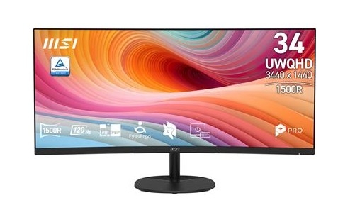 Monitor MSI MP341CQ E12 UWQHD 4 ms 120 Hz 34", 9S6-3PB2CT-047