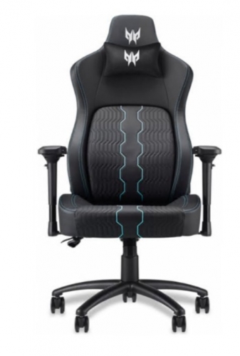 Cadeira Acer Predator Rift Pro PGC371 moldura metálica, couro sintético preto com detalhes azuis , GP.GCR11.00V