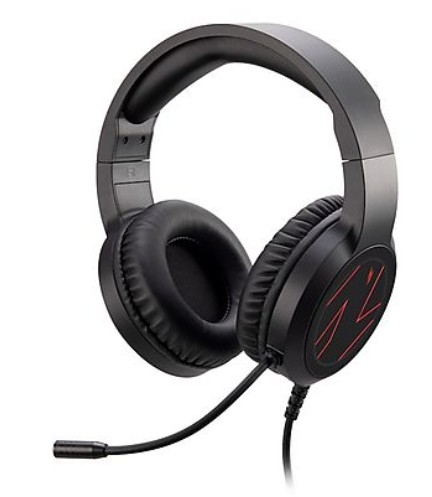 Auscultadores Acer Nitro Headset 310, com fio, microfone omnidirecional, cancelamento de ruído ENC, som surround virtual 7.1, preto, GP.HDS11.02F
