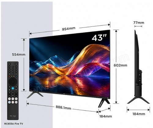 Smart Fire TV TCL QLED FHD 43V5D