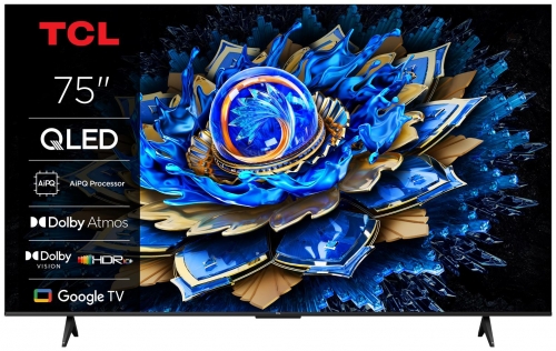 TV TCL 75" QLED Smart Google TV 4K - 75T69C