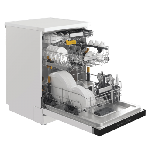 Máquina de Lavar Loiça Whirlpool W8F HS61W Livre Instalação, 15 Conjuntos, 60 cm, Classe A, Branco