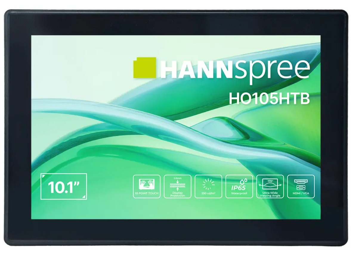 Monitor HANNspree HO105HTB 10,1" HD IPS Touch, HDMI + VGA, Open Frame
