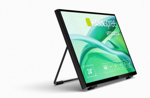 Monitor Touch HANNspree HT240CUA - 23,8" Full HD VA 100Hz, HDMI/DP/USB-C – Preto