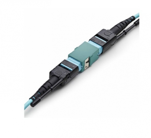 Acoplador de Fibra Ótica StarTech.com MPOSMAPCAQCOUPLER — MPO/MTP Multimodo OM3/OM4, APC, Key Up/Key Down, Aqua