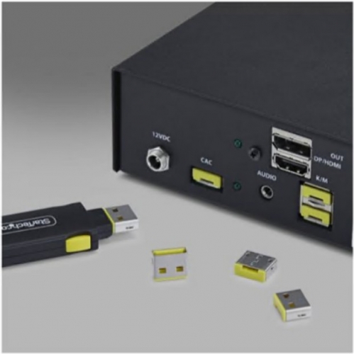 Bloqueador de porta USB USB-A preto Compatível com TAA Startech USB-A-PORT-BLOCKER