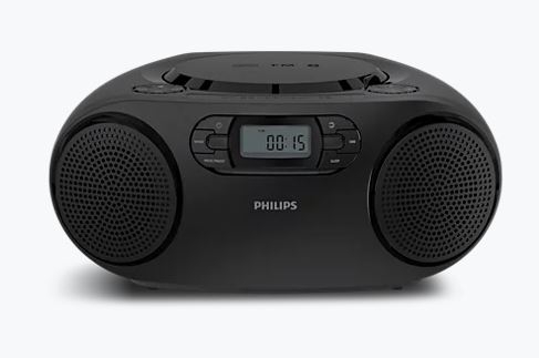PHILIPS LEITOR AUDIO REPRODUCTOR CDS RADIO PRETO | TAZ2000B/10