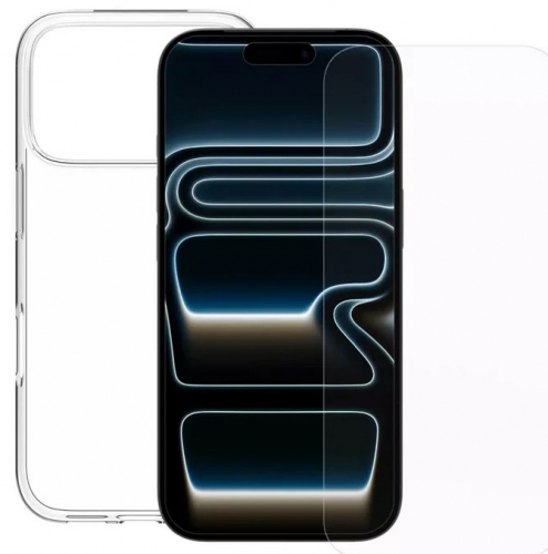 Capa transparente Minute One para iPhone 17 Pro com película de vidro. dbramante1928 S163CL002314
