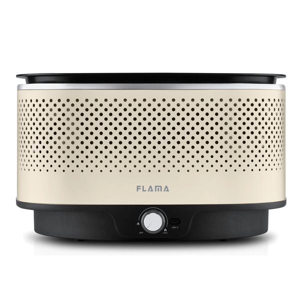 Grelhador a Carvão FLAMA 4012FL Barbecue Portátil Bege
