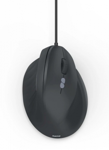 Rato Vertical Ergonómico Hama ECM-500R USB 7 Botões Preto - 00173086