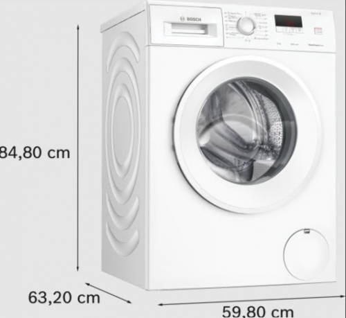 MÁQUINA DE LAVAR ROUPA BOSCH WGE03400EP 8KG 1400RPM 60CM