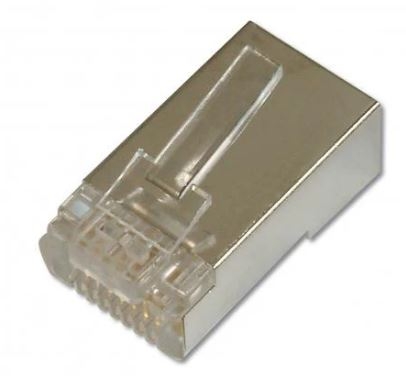 Conector DIGITUS RJ45 CAT 6 Blindado para cabo redondo, Pack de 100pcs | DN-219603