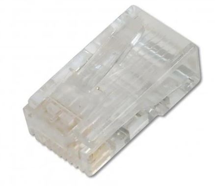 Conector DIGITUS RJ45 CAT 6 UTP para cabo redondo, Pack de 100pcs | DN-219602